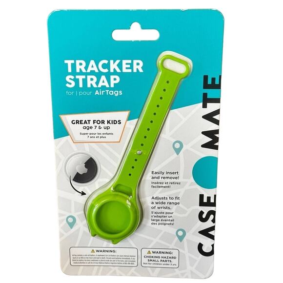 New‎ Case-Mate Apple AirTag Tracker Strap Watch Green - Picture 1 of 3